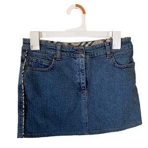 Burberry Women's Denim Skirt Size 6 Great Condition Mini Skirt